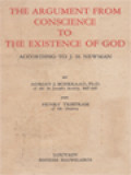 The Argument From Conscience To The Existence Of God: According To J. H. Newman