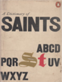 A Dictionary Of Saints