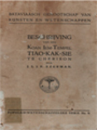 Image of Beschrijving Van Den Koan Iem-Tempel 'Tiao-Kak-Sie' Te Cheribon