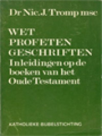 Image of Wet Profeten Geschriften: Inleidingen Op De Boeken Van Het Oude Testament