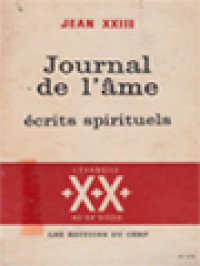 Journal De L'âme: écrits Spirituels