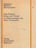 König Und Tempel Im Glaubenszeugnis Des Alten Testamentes