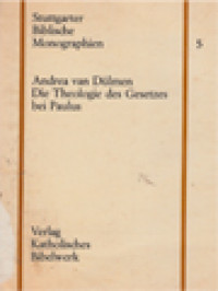 Image of Die Theologie Des Gesetzes Bei Paulus