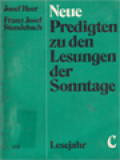 Neue Predigten Zu Den Sonntagen Des Lesejahrs A