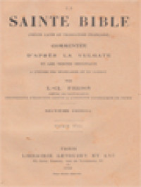 Image of La Sainte Bible Commentée D'après La Vulgate Et Les Textes Originaux VIII