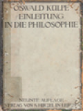 Oswald Kulpe Einleitung In Die Philosophie