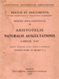 Aristotelis Naturalis Auscultationis, Librum VIII