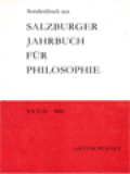 Sonderdruck Aus Salzburger Jahrbuch Für Philosophie