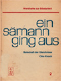 Ein Sämann Ging Aus: Botschaft Der Gleichnisse Eine Handreichung