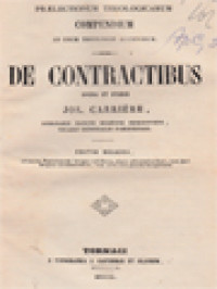 De Contractibus Opera Et Studio