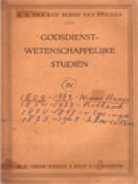Image of Godsdienst Wetenschappelijke Studiën IV