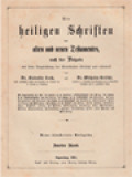 Die Heiligen Schriften Des Alten Und Neuen Testamentes Nach Der Vulgata, Zweiter Band: Das Erste Buch Esdras - Prophetie Des Isaias