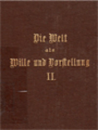 Image of Die Welt Als Wille Und Vorstellung II