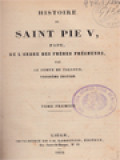 Histoire De Saint Pie V, Pape De l'Ordre Des Frères Prêcheurs I