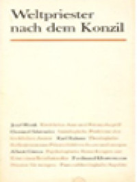 Weltpriester Nach Dem Konzil / Franz Henrich (Herausgegeben)