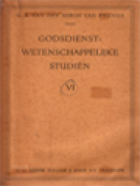 Godsdienst Wetenschappelijke Studiën VI