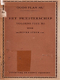 Image of Het Priesterschap: Volgens Pius XI