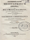 Sacerdotalium Meditationum Sylva: Seu Vita Et Doctrina Jesu Christi