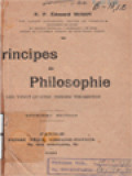 Principes De Philosophie