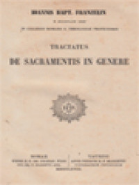 Image of Tractatus De Sacramentis In Genere
