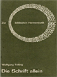 Image of Die Schrift Allein: Zur Biblischen Hermeneutik