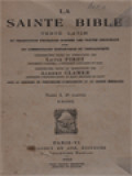 La Sainte Bible: Texte Latin I.2. Exode