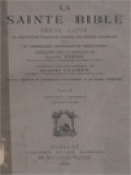 La Sainte Bible: Texte Latin II. Lévitique-Nombres Deutéronome