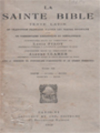 La Sainte Bible: Texte Latin III. Josué, Juges, Ruth, Rois