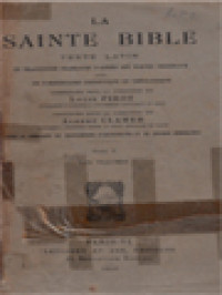 La Sainte Bible: Texte Latin V. Les Psaumes