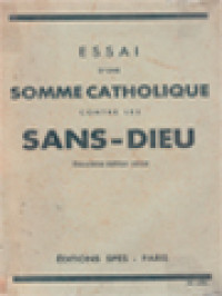 Image of Essai D'une Somme Catholique Contre Les Sans-Dieu