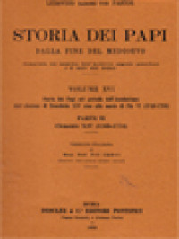 Image of Storia Dei Papi, Dalla Fine Del Medio Evo XVI-2: Clemente XIV (1769-1774)
