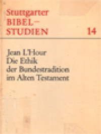 Image of Die Ethik Der Bundestradition Im Alten Testament