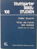 Wider Die Hybris Des Geistes, Studien Zum 131.Psalm