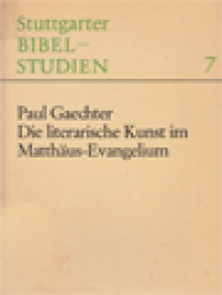 Image of Die Literarische Kunst Im Matthäus-Evangelium