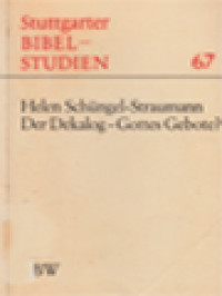 Image of Der Dekalog-Gottes Gebote?