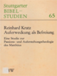 Auferweckung Als Befreiung: Eine Studie Zur Passions-Und Auferstehungstheologie Des Matthäus