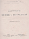 Institutiones Historiae Philosophiae II