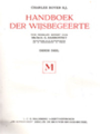 Image of Handboek Der Wijsbegeerte M (III)