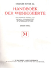 Handboek Der Wijsbegeerte M (III)