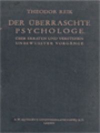 Image of Der Überraschte Psychologe: Über Erraten Und Verstehen Unbewusster Vorgange