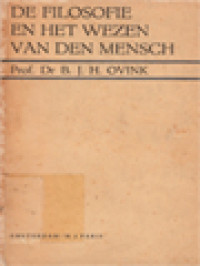 De Filosofie En Het Wezen Van Den Mensch