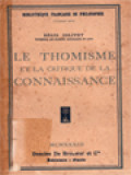 Le Thomisme Et La Critique De La Connaissance