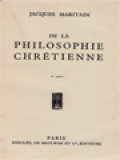 De La Philosophie Chrétienne