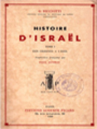 Histoire D'Israël I: Des Origines A L'exil