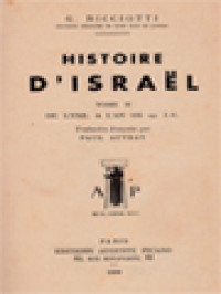 Histoire D'Israël II: De L'exil a L'an 135 ap. J.-C.