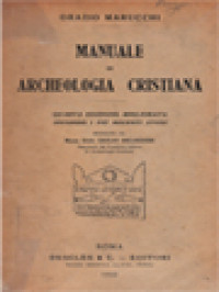 Image of Manuale Di Archeologia Cristiana: Quarta Edizione, Migliorata Seconda I Più Recenti Studi