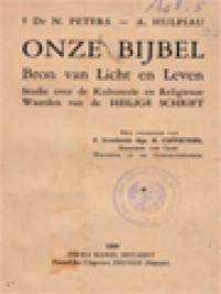 Image of Onze Bijbel: Bron Van Licht En Leven