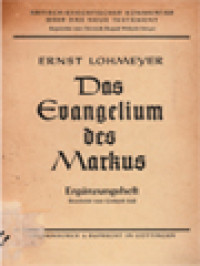 Das Evangelium Des Markus