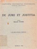 De Jure Et Justitia