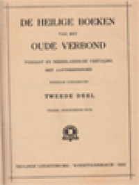 Image of De Heilige Boeken Van Het Oude Verbond II: Het Boek Josue - Het Boek Der Koningen